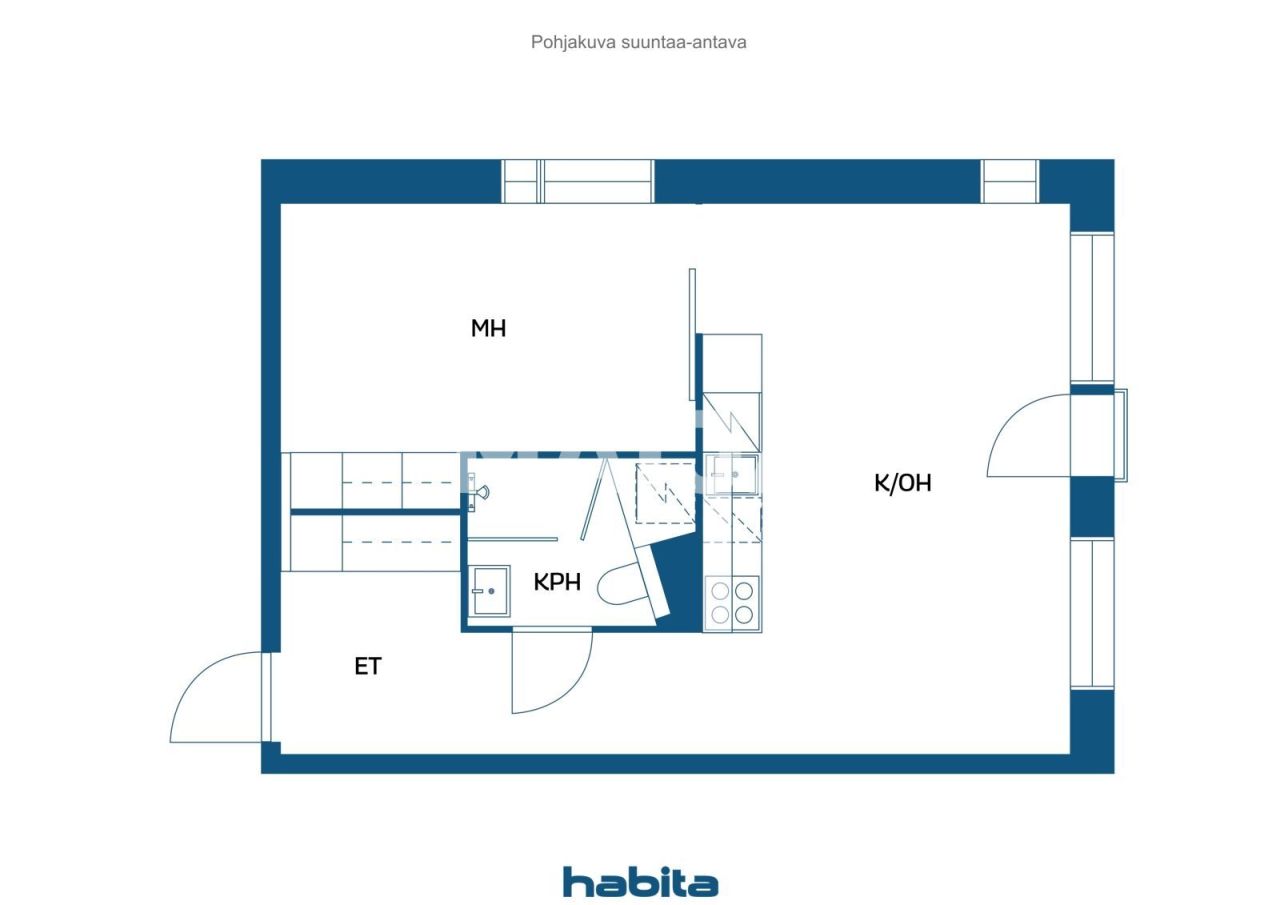 Апартаменты в Тампере, Финляндия, 43 м² - фото 2