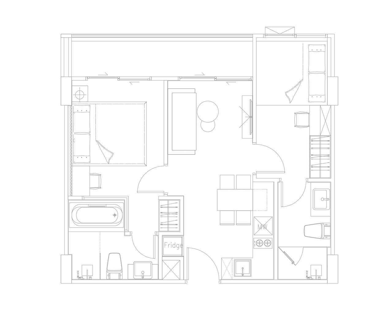 Апартаменты на острове Пхукет, Таиланд, 34 м² - фото 3