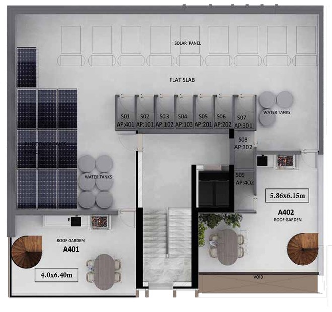 Пентхаус в Ларнаке, Кипр, 69 м² - фото 12