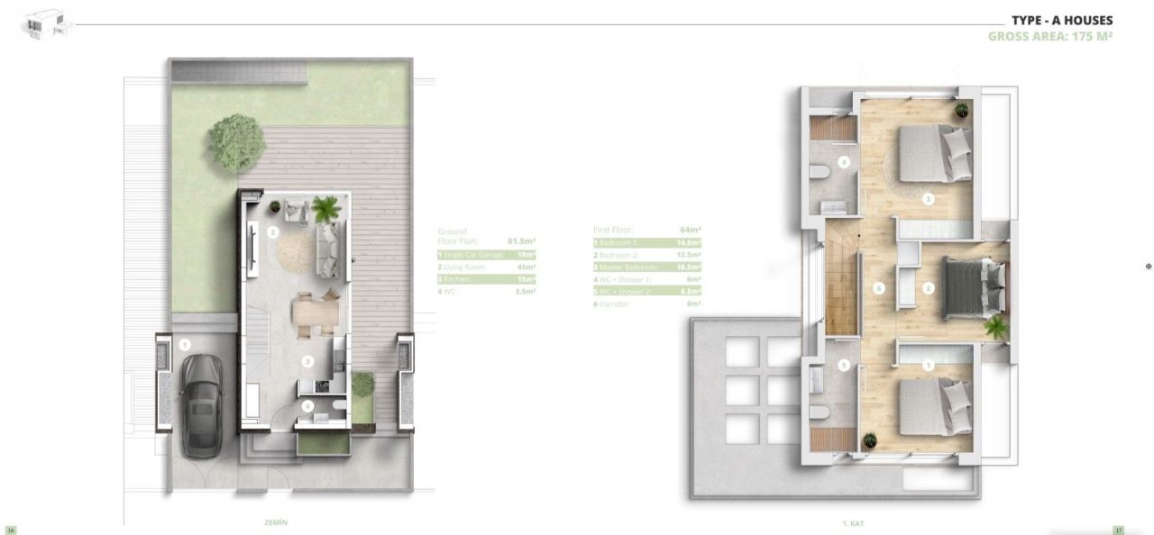 Вилла в Алсанджаке, Кипр, 145 м² - фото 14