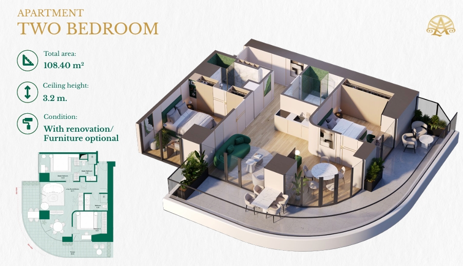 Апартаменты в Батуми, Грузия, 37.1 м² - фото 6