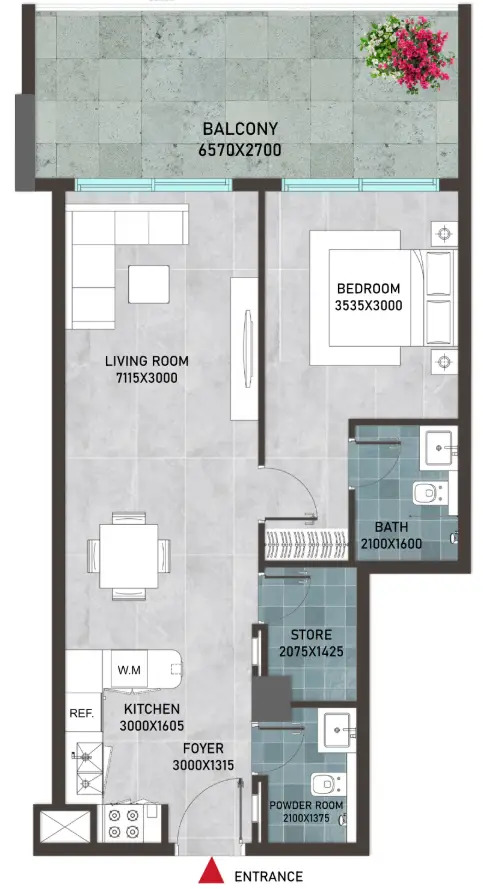 Квартира в Дубае, ОАЭ, 76 м² - фото 14