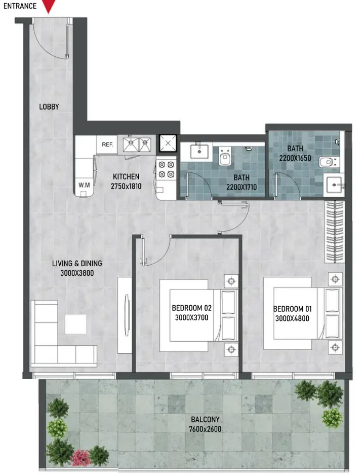Квартира в Дубае, ОАЭ, 92 м² - фото 13