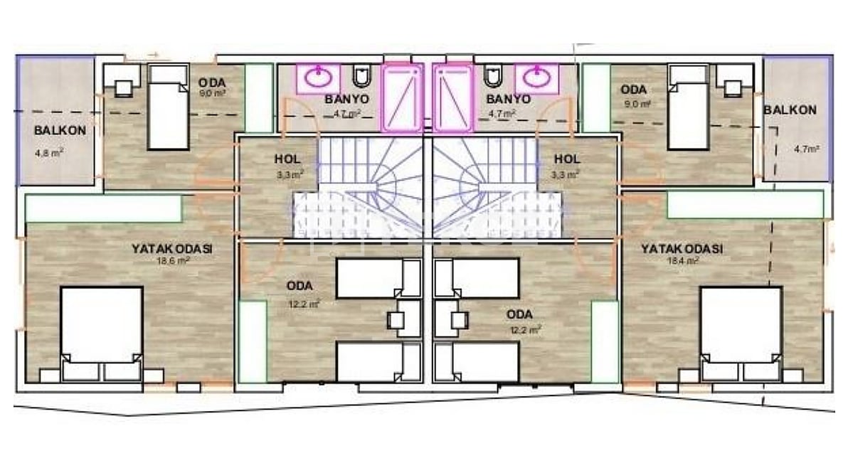 Вилла Урла, Турция, 140 м² - фото 7