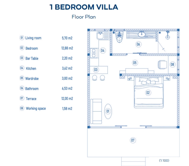 Вилла на Сумбаве, Индонезия, 51 м² - фото 3