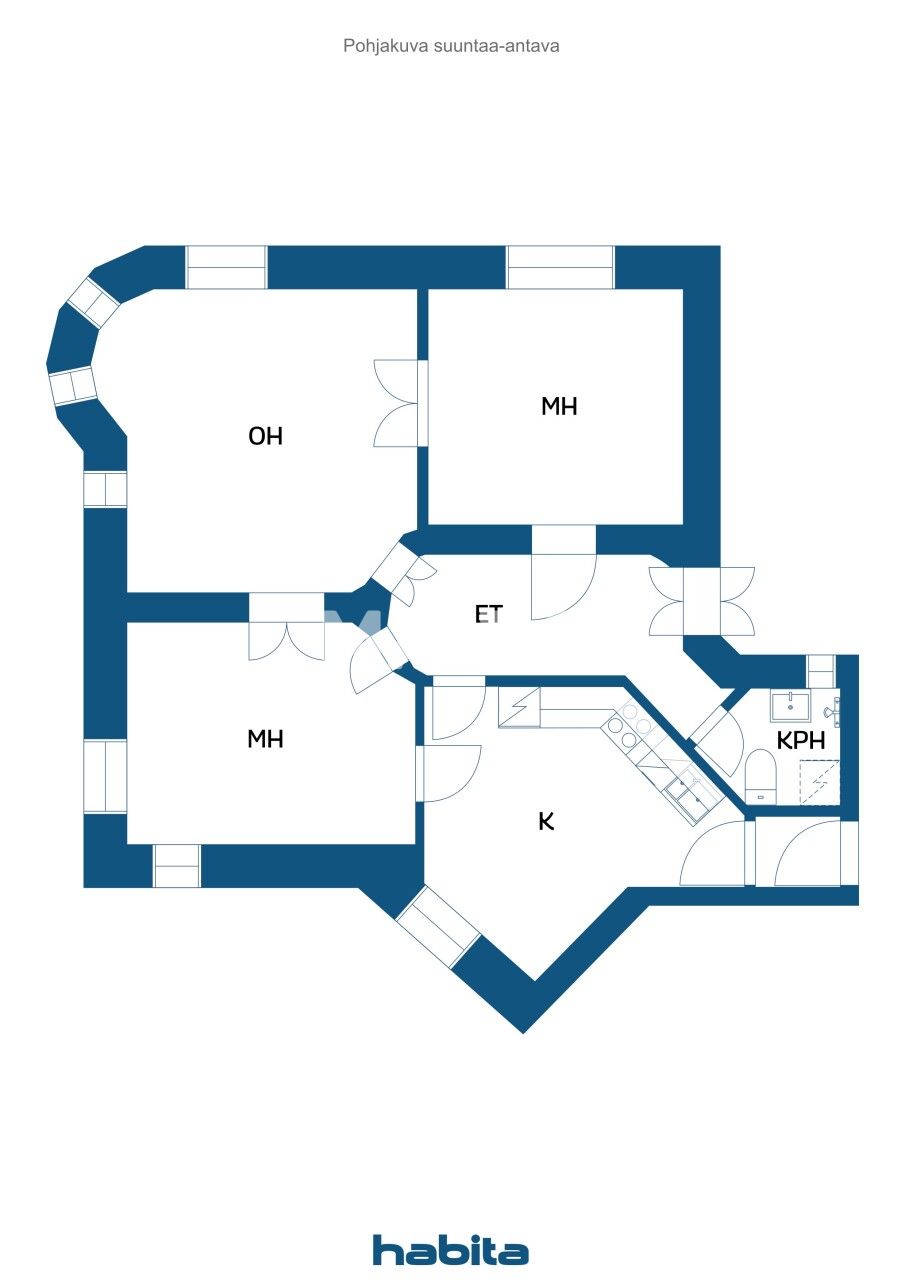 Апартаменты в Хельсинки, Финляндия, 76 м² - фото 2