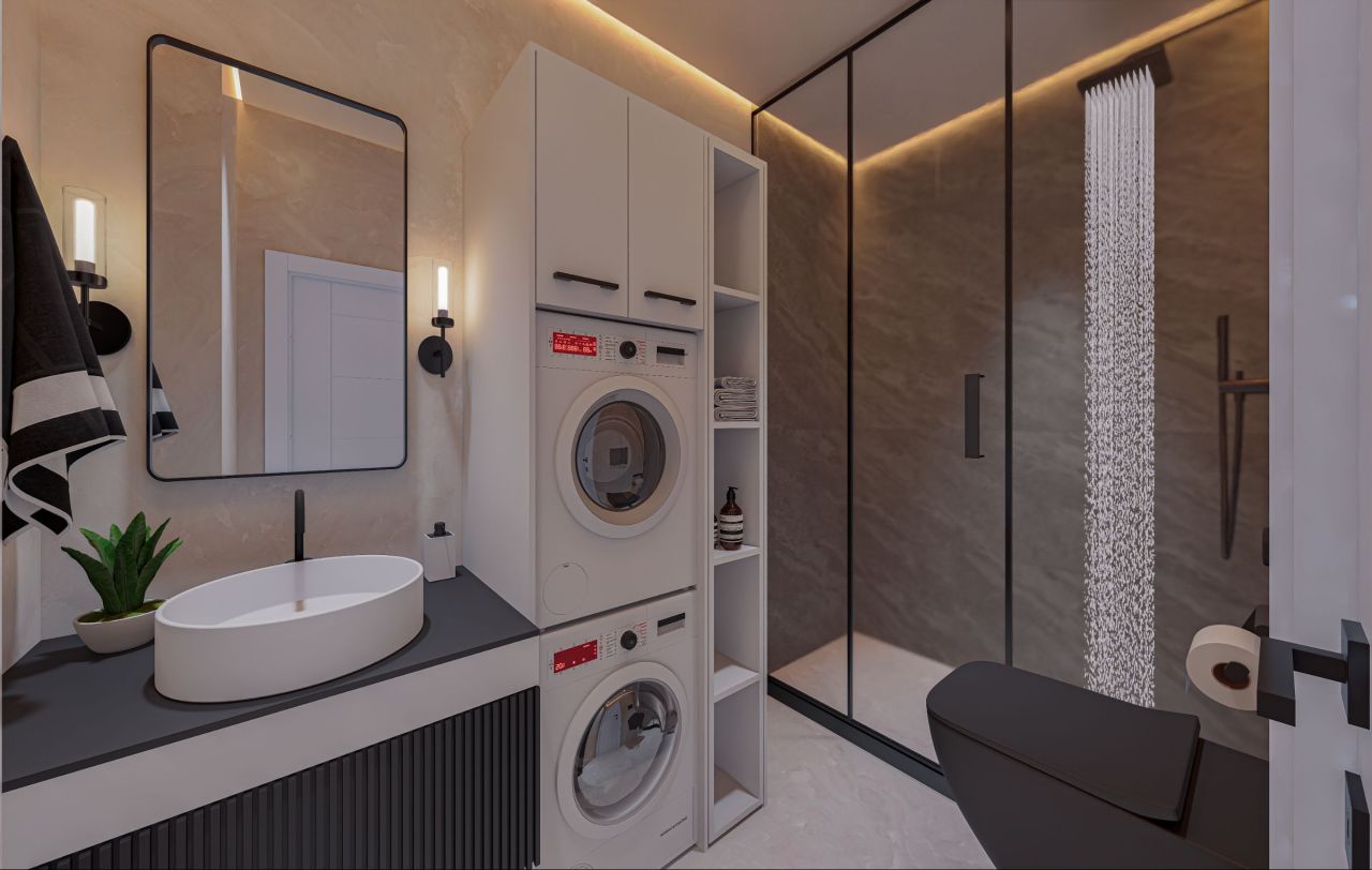 Апартаменты в Алании, Турция, 54 м² - фото 17