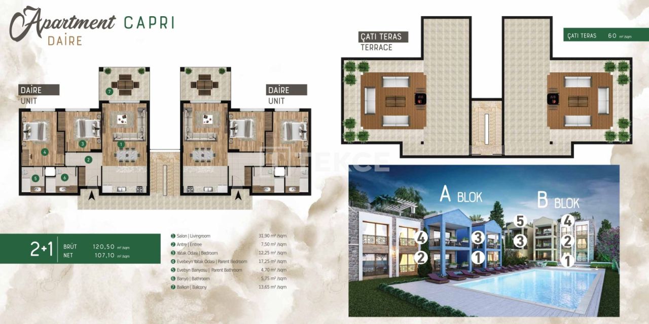 Апартаменты в Милясе, Турция, 120 м² - фото 18