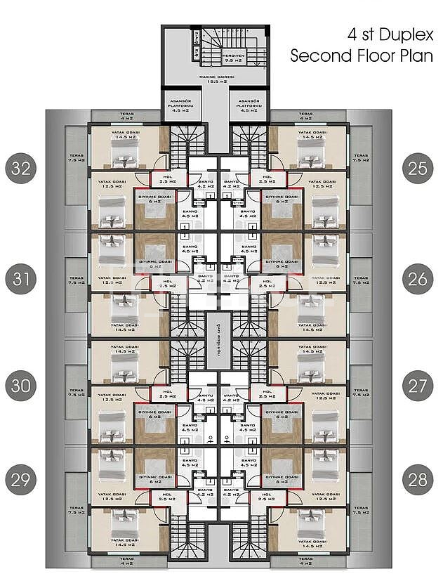 Пентхаус в Алании, Турция, 95 м² - фото 19