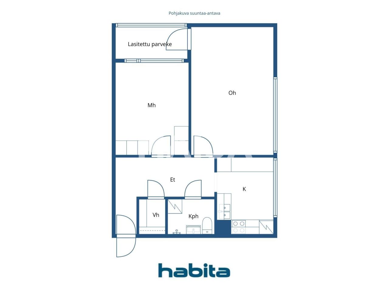 Апартаменты в Лахти, Финляндия, 53 м² - фото 2