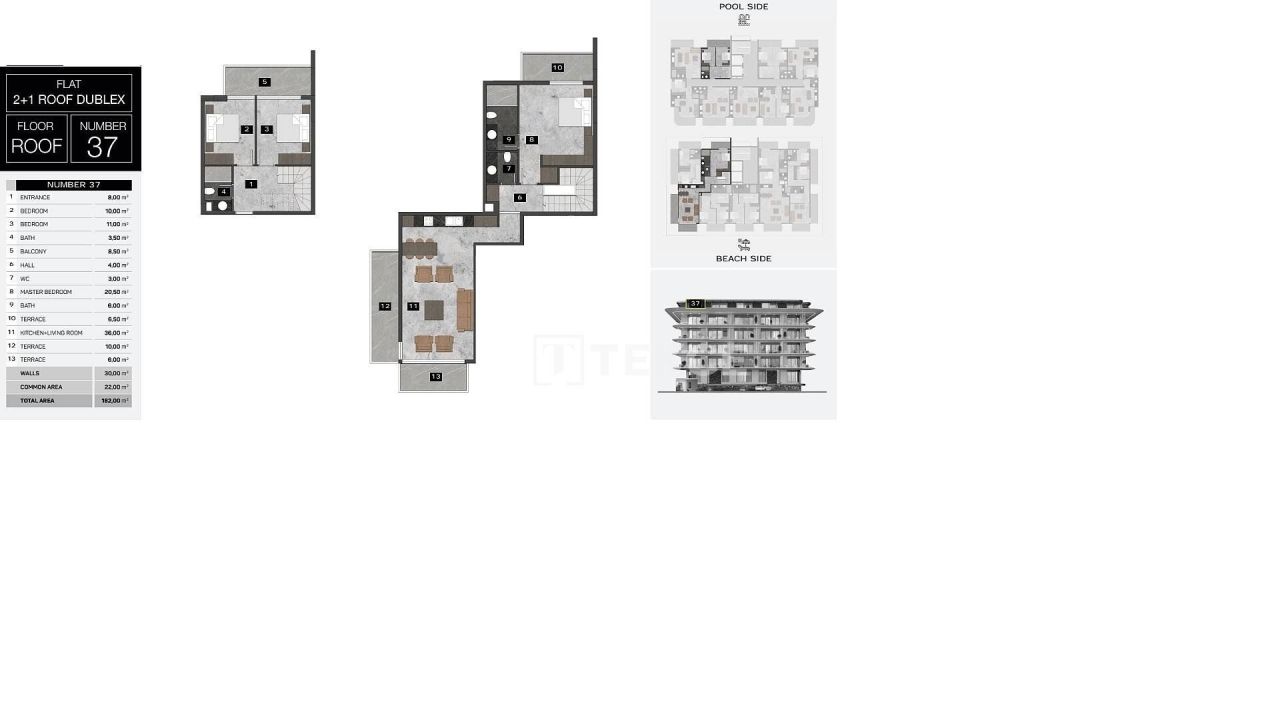 Апартаменты в Алании, Турция, 175 м² - фото 9