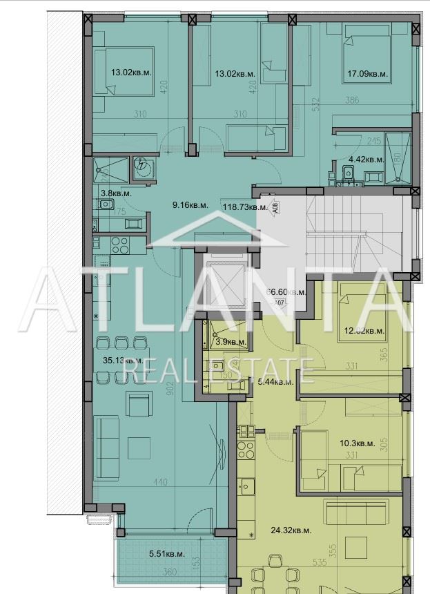 Апартаменты в Варне, Болгария, 145 м² - фото 2