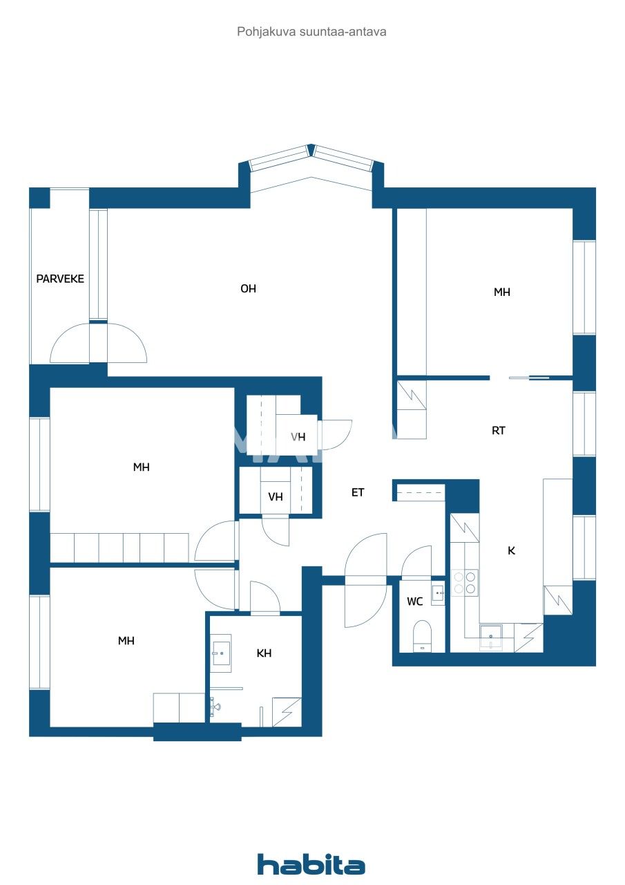 Апартаменты в Котке, Финляндия, 112 м² - фото 2
