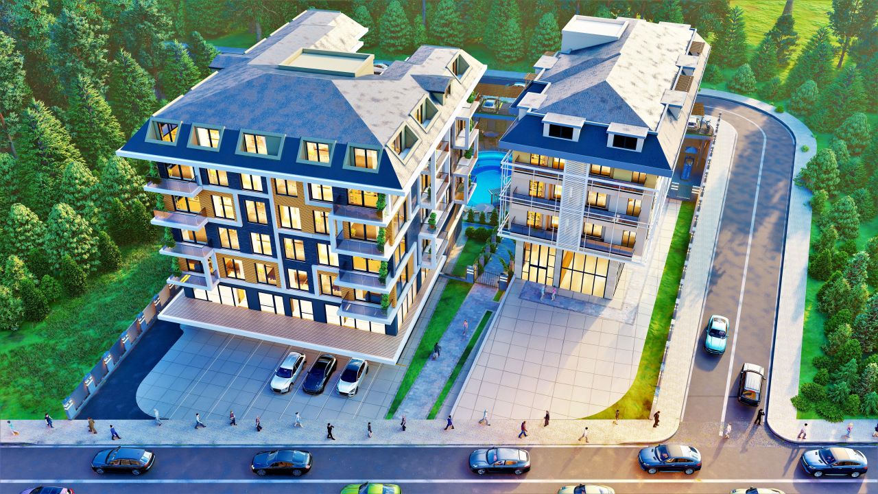 Апартаменты в Алании, Турция, 57 м² - фото 11