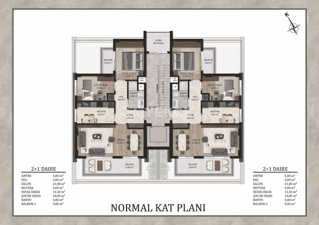 Апартаменты в Анталии, Турция, 105 м² - фото 15