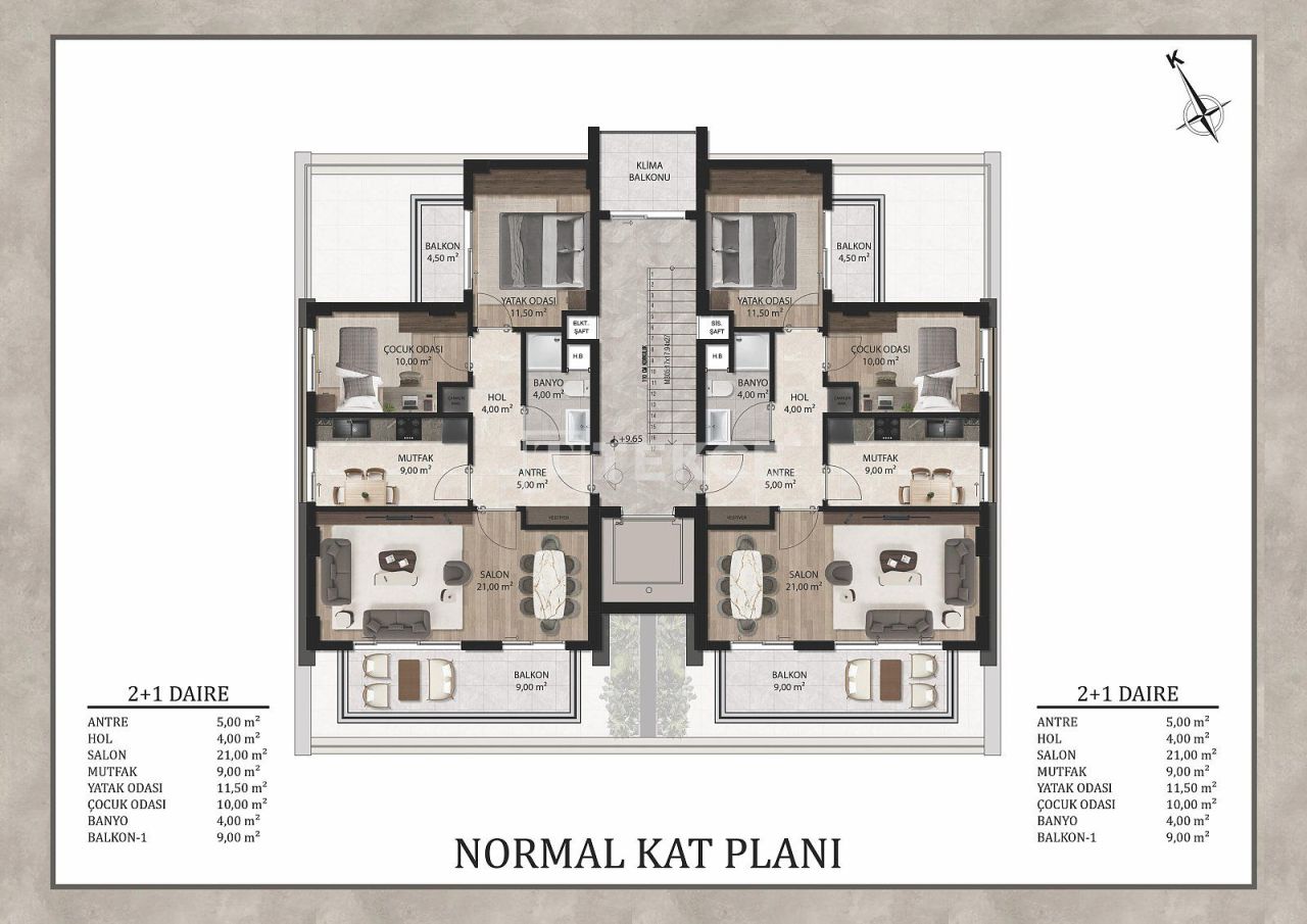Апартаменты в Анталии, Турция, 125 м² - фото 15