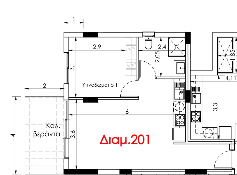 Апартаменты в Лимасоле, Кипр, 58 м² - фото 2