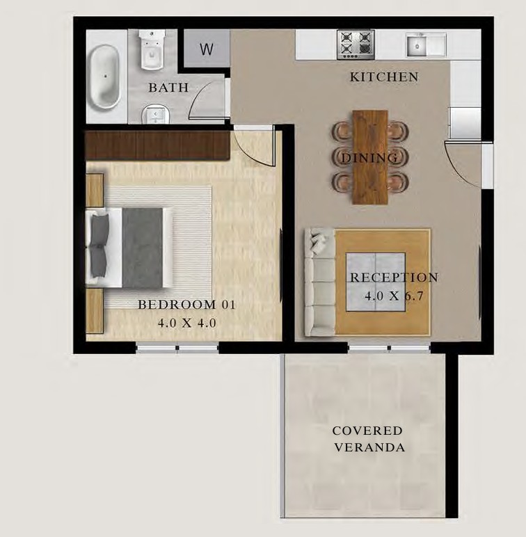 Апартаменты в Ларнаке, Кипр, 61 м² - фото 7