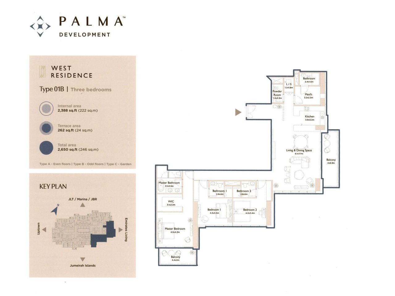 Апартаменты в Дубае, ОАЭ, 80 м² - фото 18