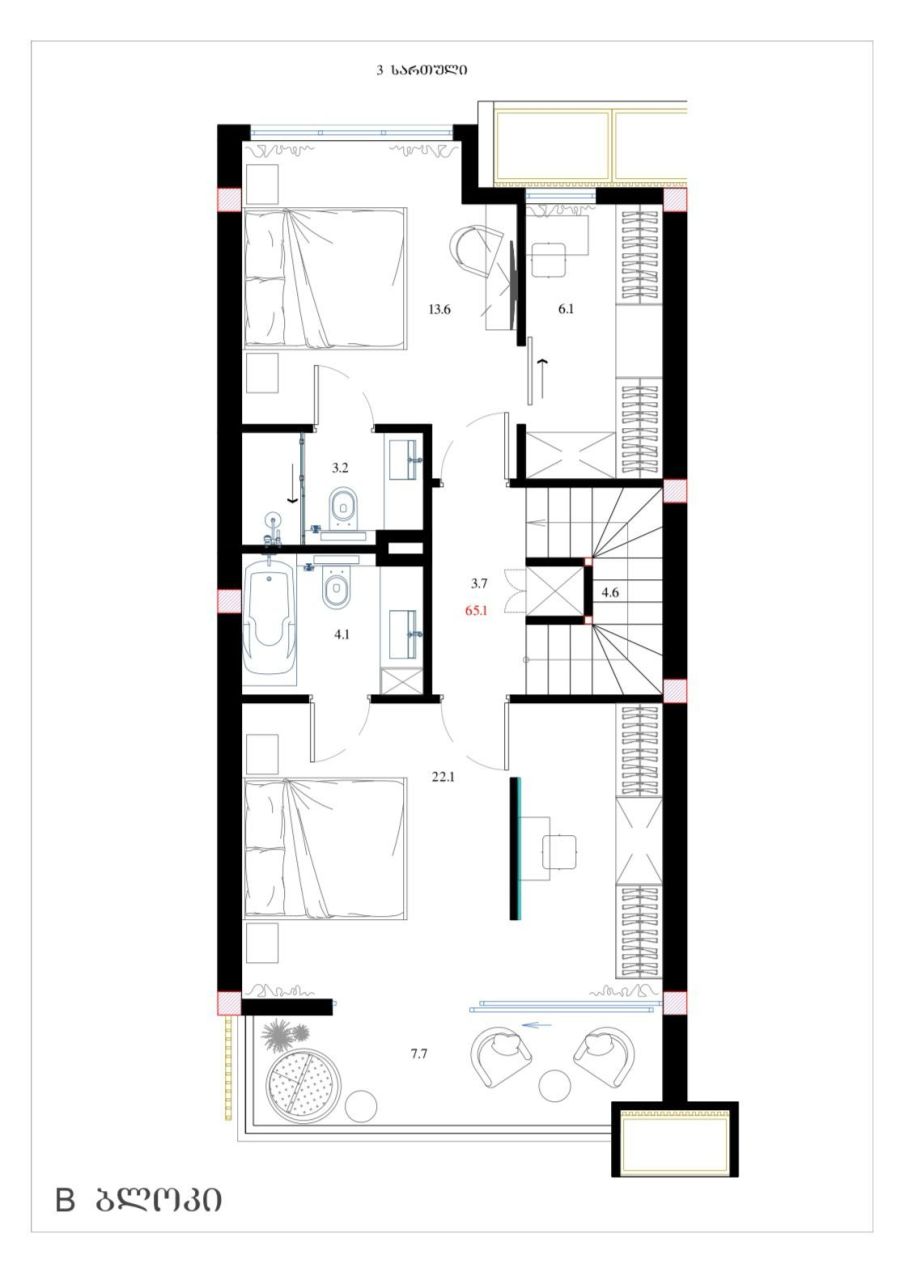 Таунхаус в Батуми, Грузия, 249 м² - фото 5