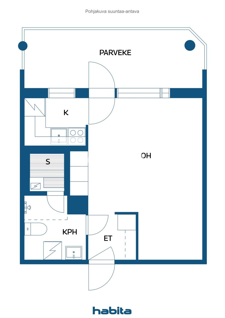 Апартаменты в Вантаа, Финляндия, 29.5 м² - фото 2