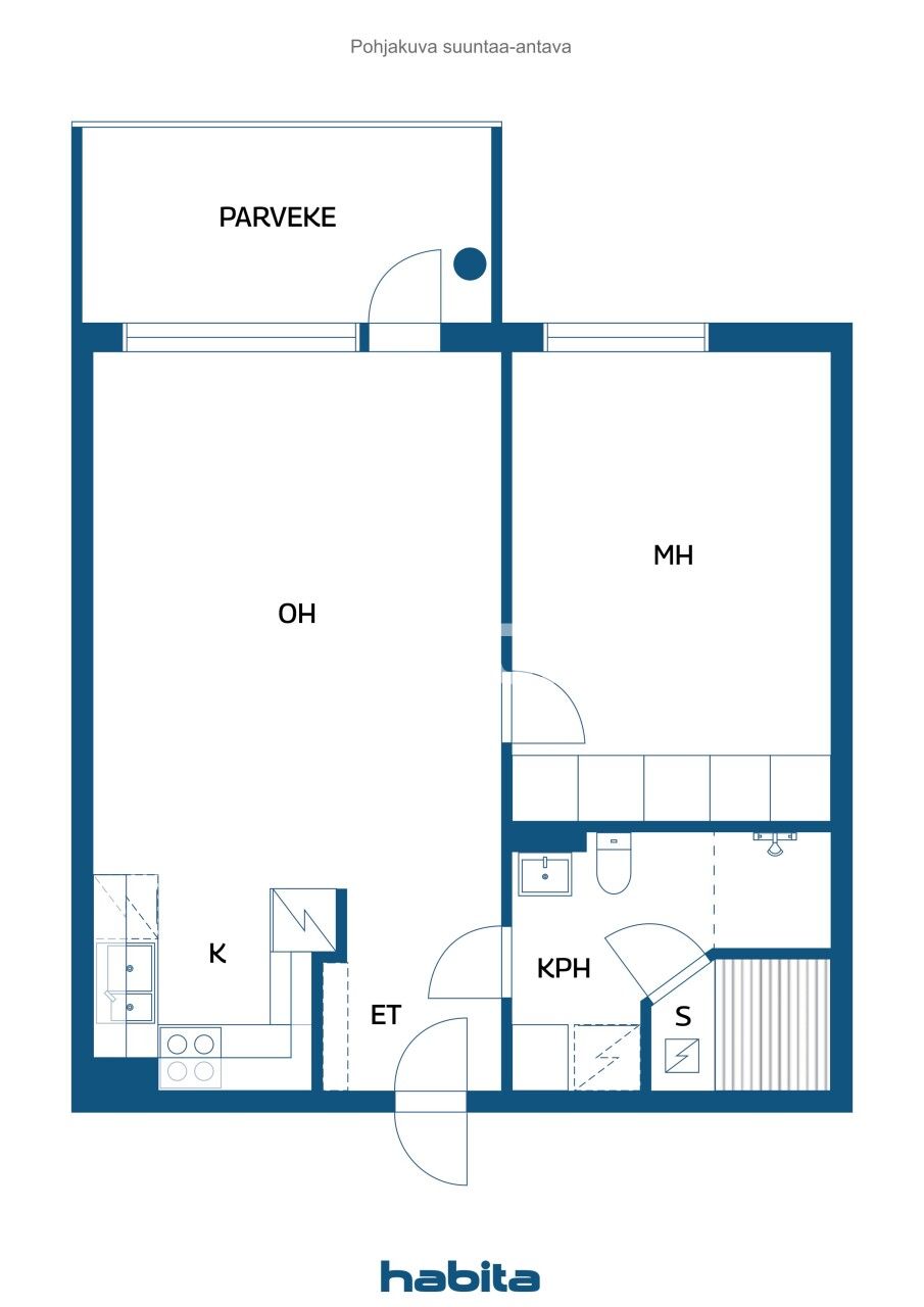 Апартаменты в Тампере, Финляндия, 43 м² - фото 2