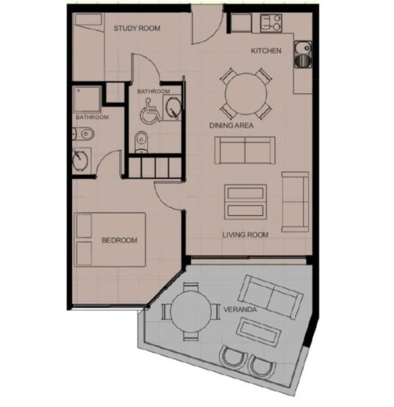Апартаменты в Пафосе, Кипр, 72 м² - фото 13