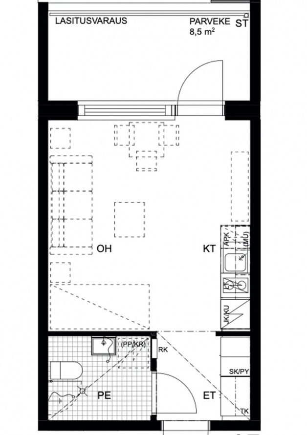 Квартира в Хельсинки, Финляндия, 25 м² - фото 7