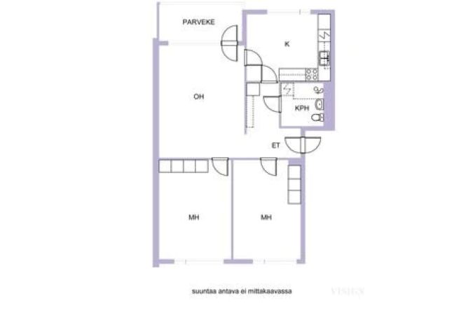 Квартира в Кеми, Финляндия, 70 м² - фото 2
