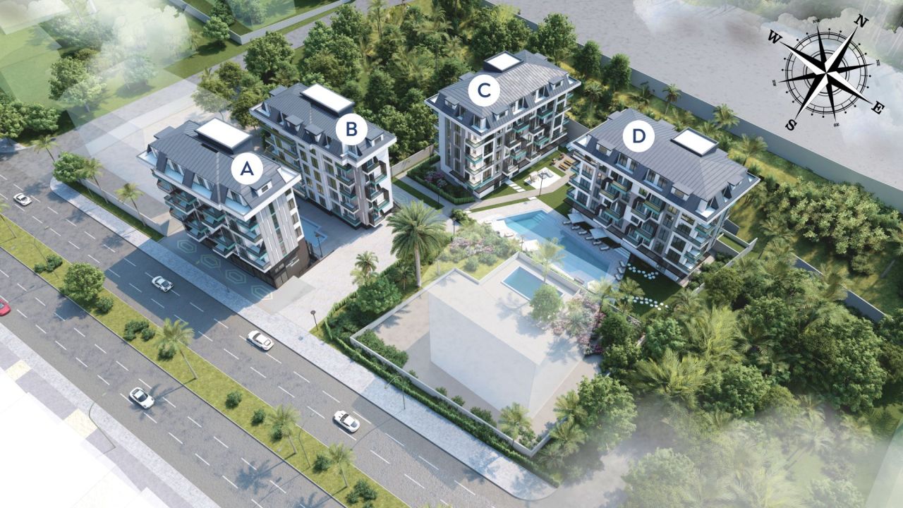 Апартаменты в Алании, Турция, 70 м² - фото 2