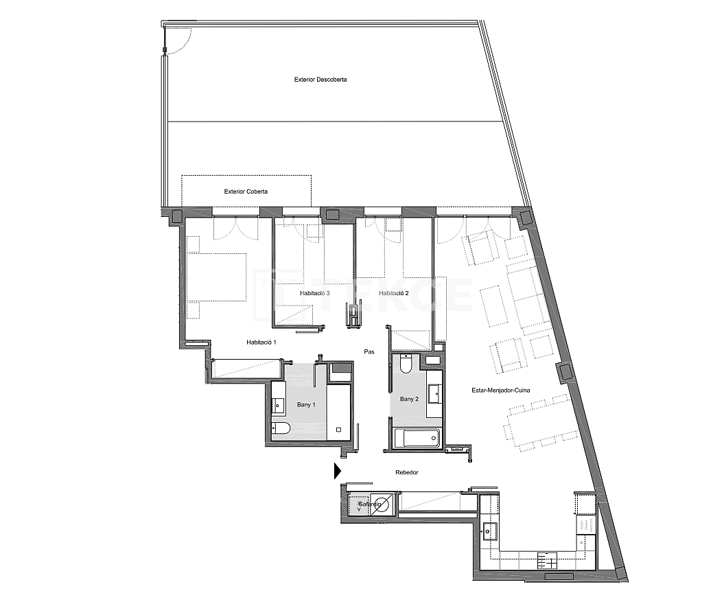 Апартаменты в Сабаделе, Испания, 115 м² - фото 14