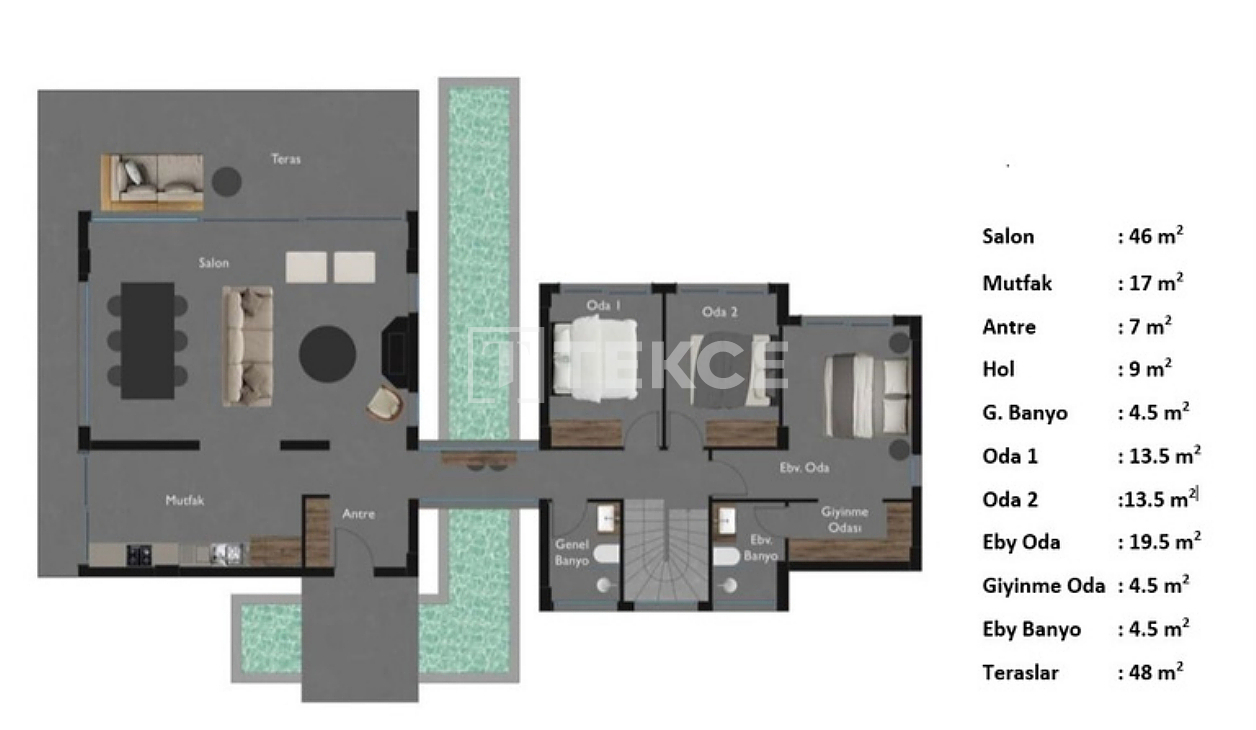 Вилла Урла, Турция, 360 м² - фото 17
