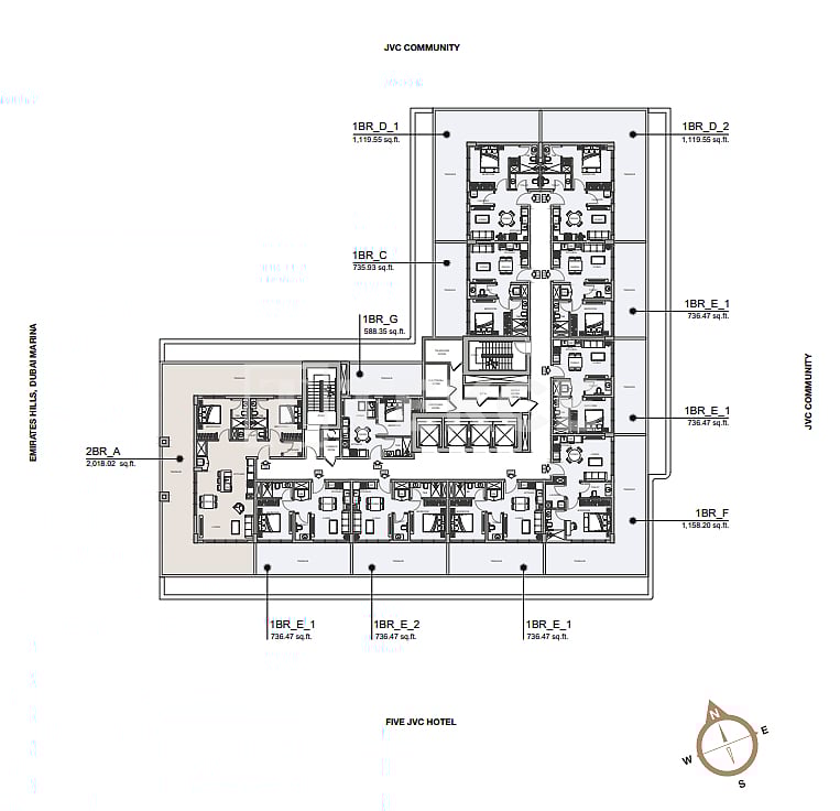 Апартаменты в Дубае, ОАЭ, 66 м² - фото 18