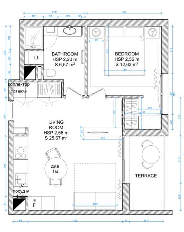 Апартаменты в Боcолей, Франция, 45 м² - фото 9