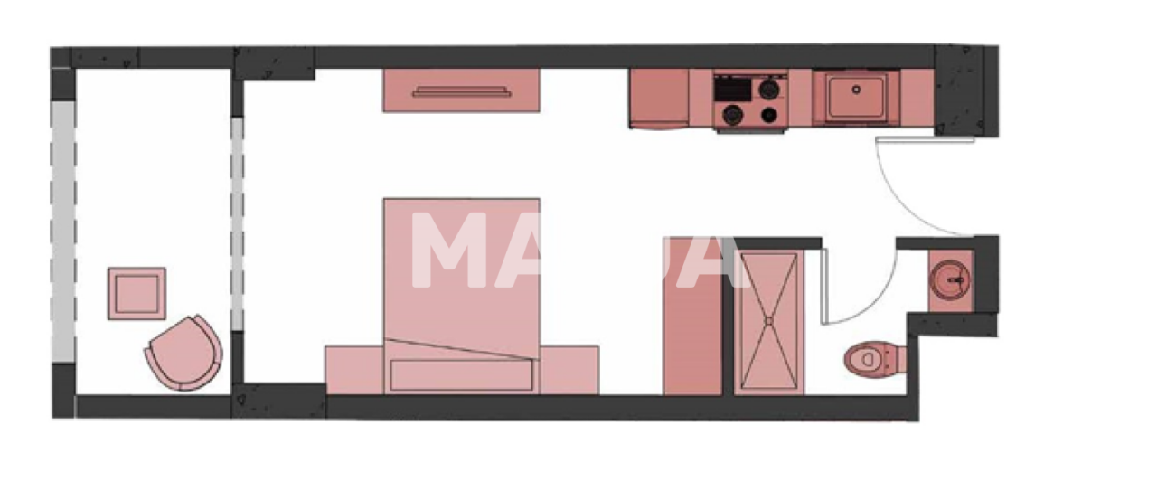 Апартаменты в Хургаде, Египет, 54 м² - фото 2