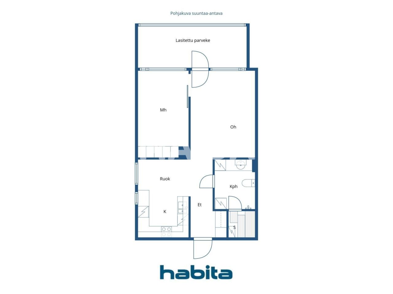 Апартаменты в Эспоо, Финляндия, 57 м² - фото 2