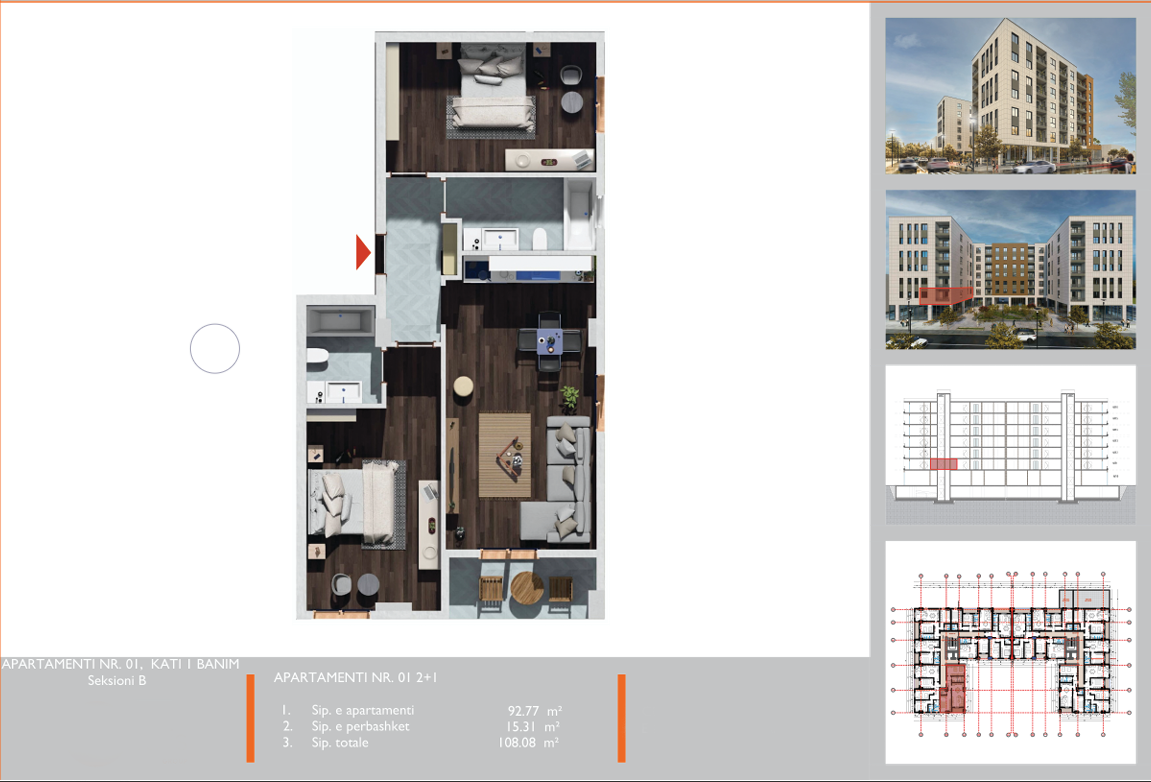 Квартира в Тиране, Албания, 50 м² - фото 4