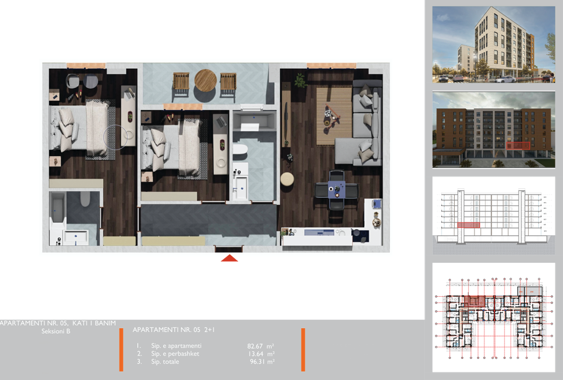 Квартира в Тиране, Албания, 50 м² - фото 5