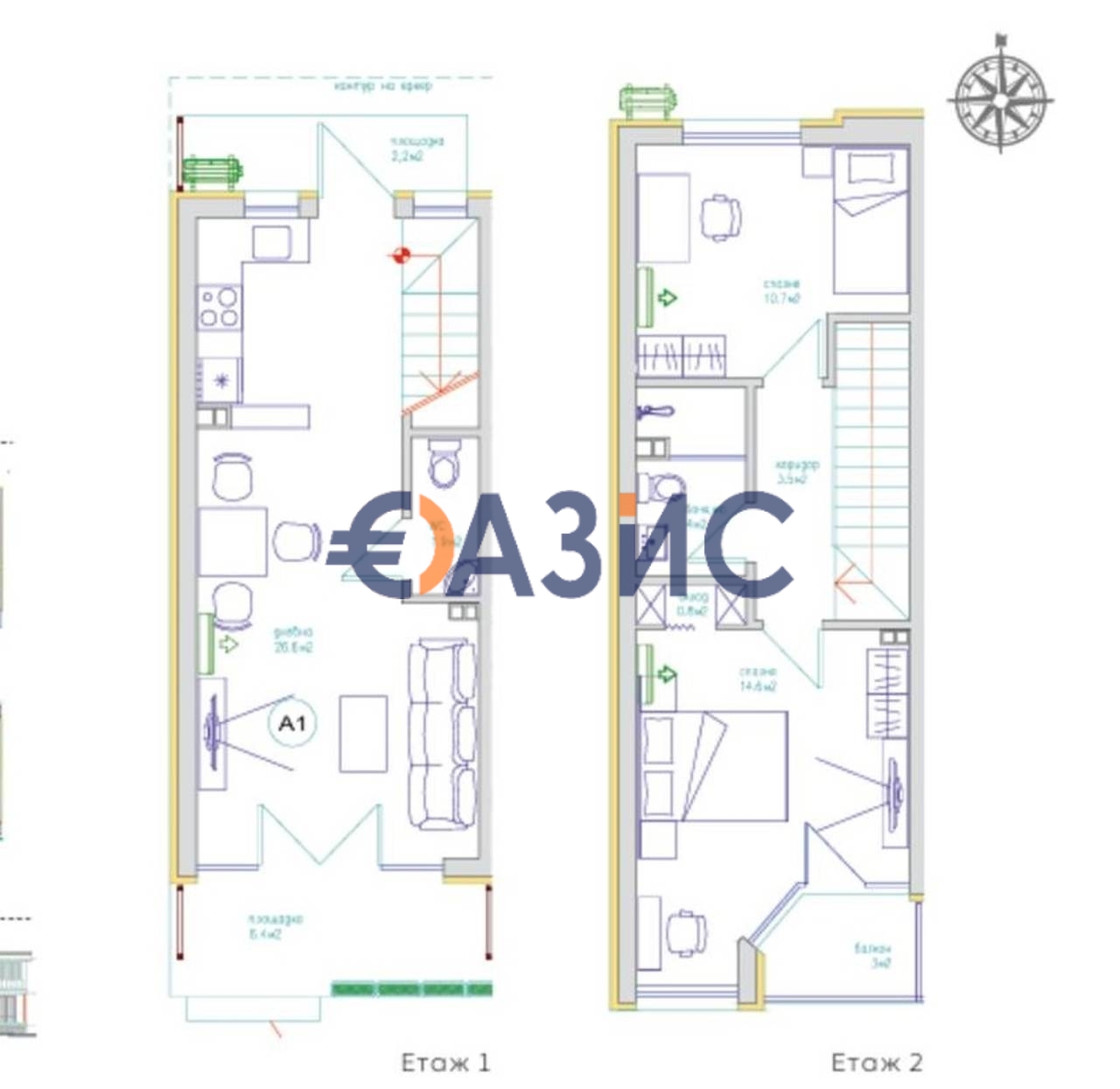 Апартаменты в Святом Власе, Болгария, 86.8 м² - фото 4