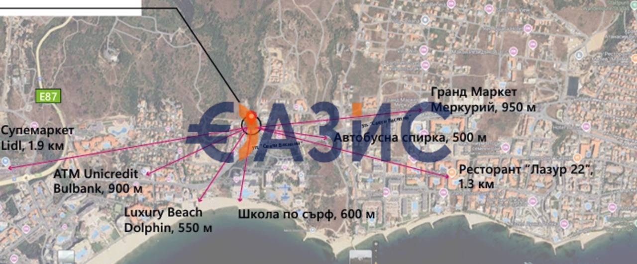 Апартаменты в Святом Власе, Болгария, 41.9 м² - фото 12