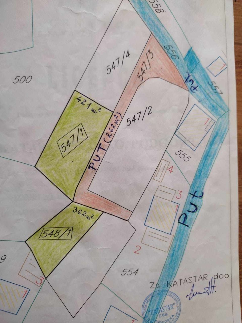 Земля в Ластве, Черногория, 362 м² - фото 3