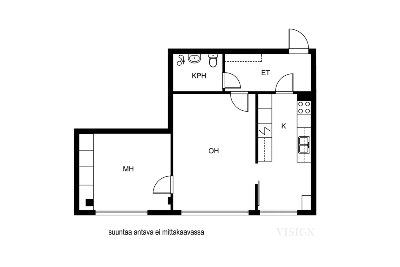 Квартира в Йоутсено, Финляндия, 49 м² - фото 2