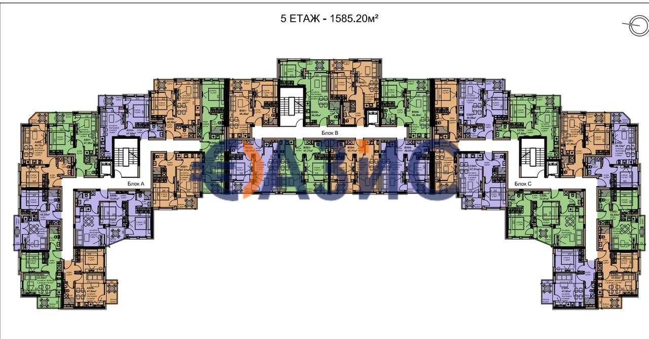 Апартаменты в Равде, Болгария, 83.7 м² - фото 13