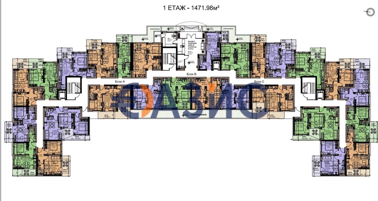 Апартаменты в Равде, Болгария, 36.7 м² - фото 14
