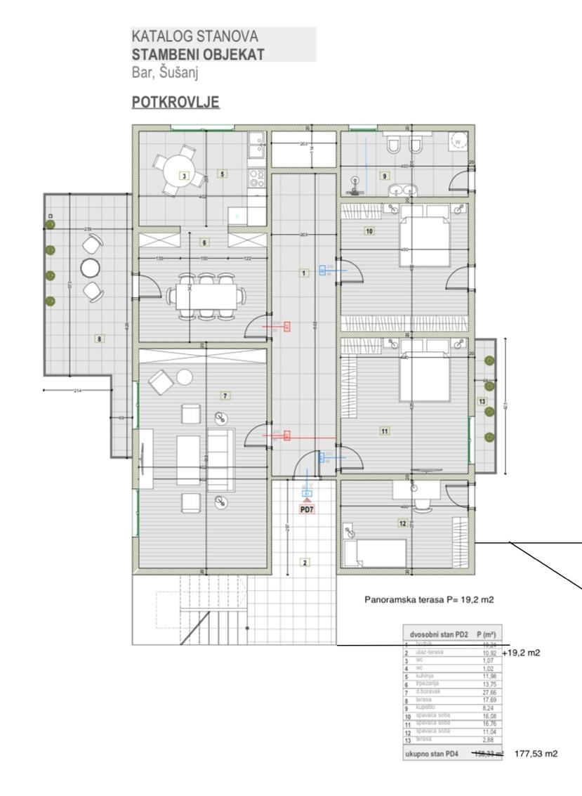 Апартаменты в Баре, Черногория, 177.53 м² - фото 11