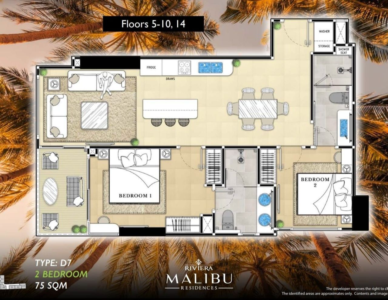 Квартира в Паттайе, Таиланд, 75 м² - фото 13