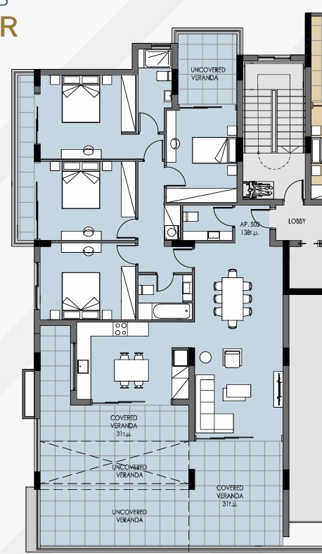Пентхаус в Лимасоле, Кипр, 169 м² - фото 7