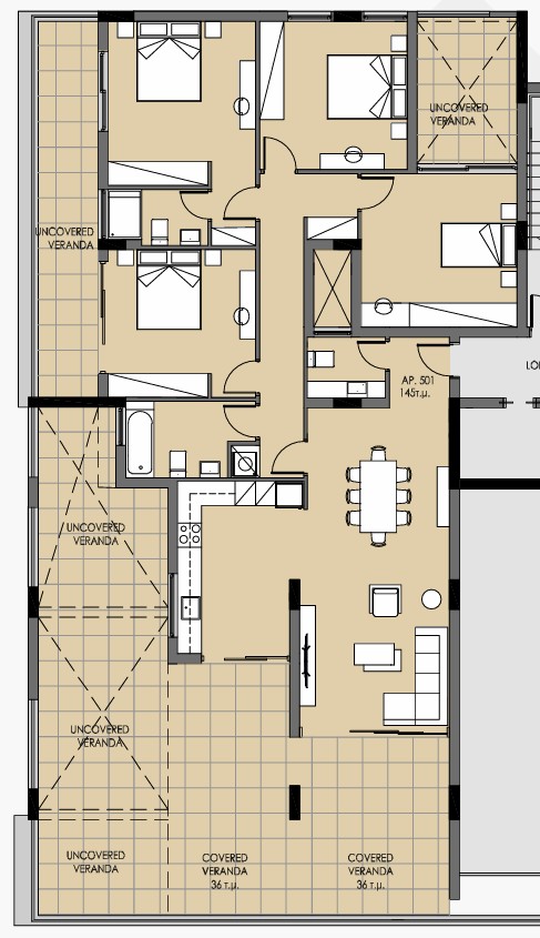 Пентхаус в Лимасоле, Кипр, 181 м² - фото 7