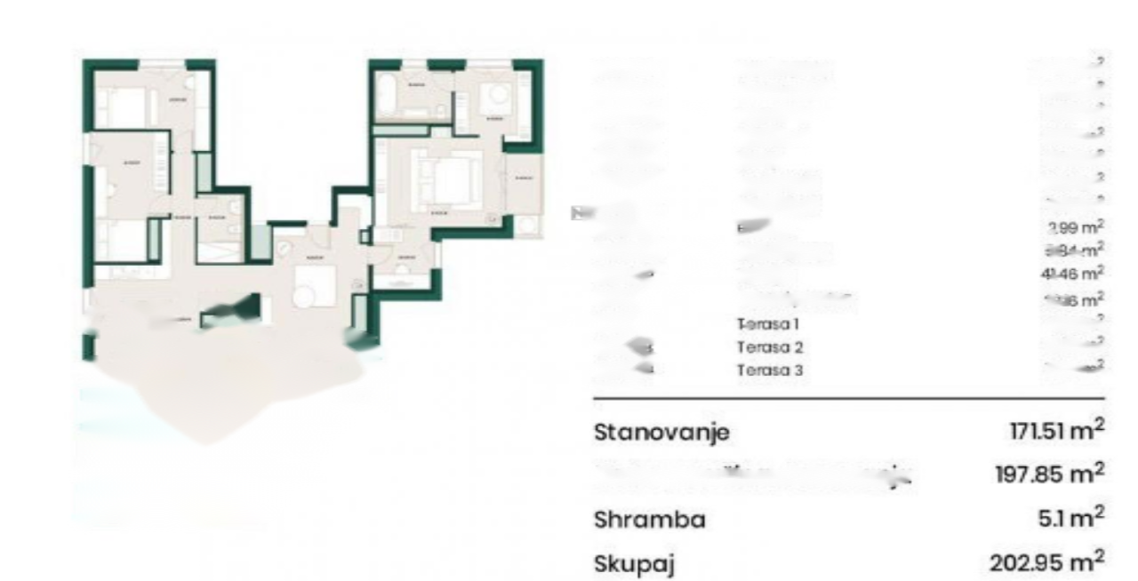Квартира в Любляне, Словения, 198 м² - фото 3