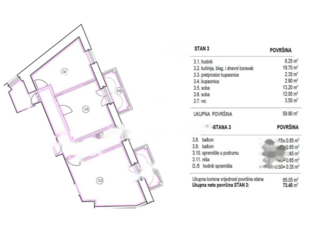 Квартира в Опатии, Хорватия, 73 м² - фото 4